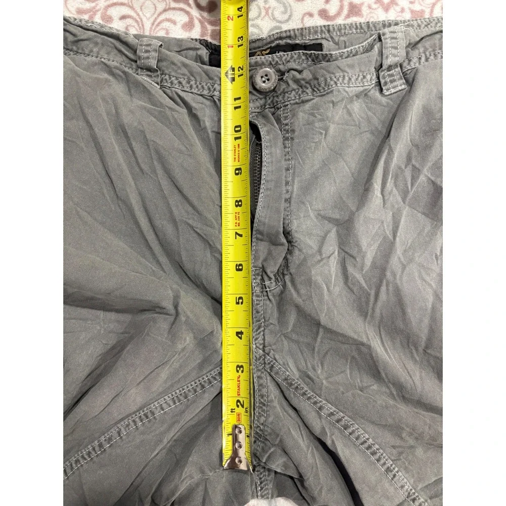 Xray Jeans Mens Gray Cotton Cargo Shorts Size 42 Utility Casual Drawstring Hem - Picture 6 of 12